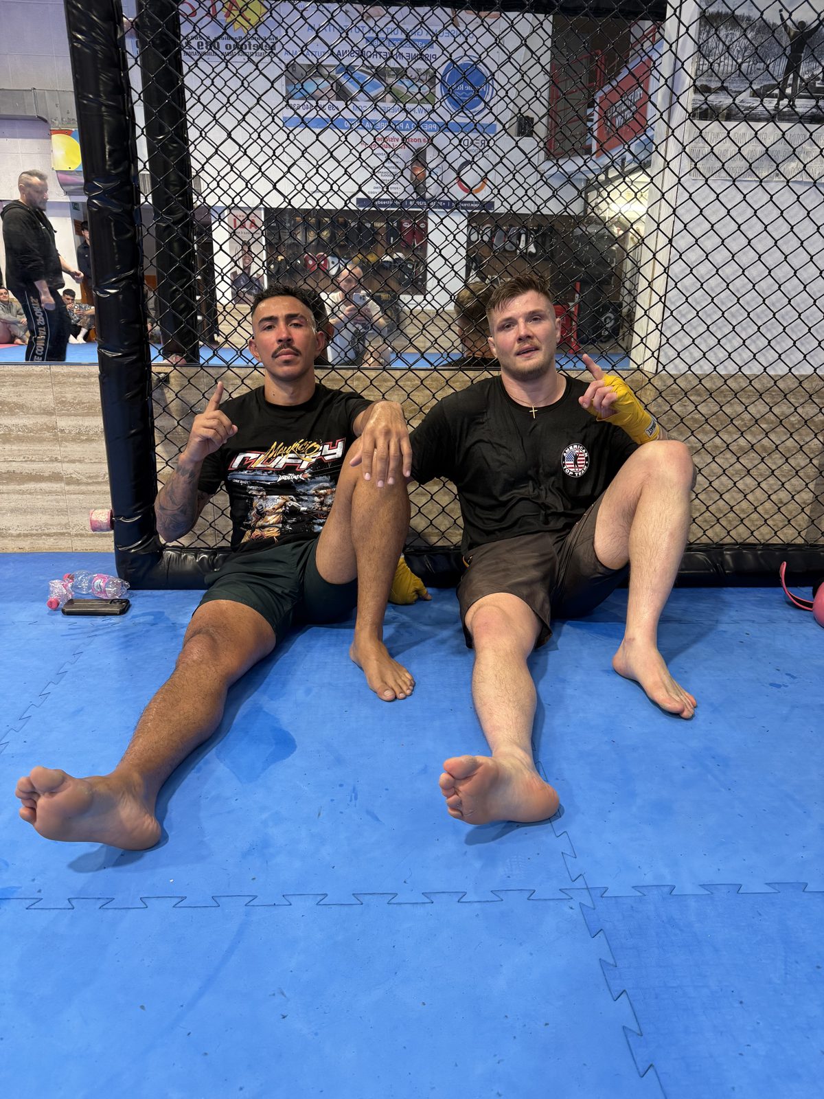 Allenamento di striking nella palestra PEF