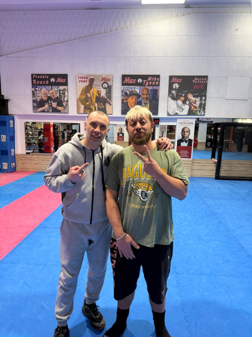Max Reppucci con ospite VIP alla Pro Evolution Fight