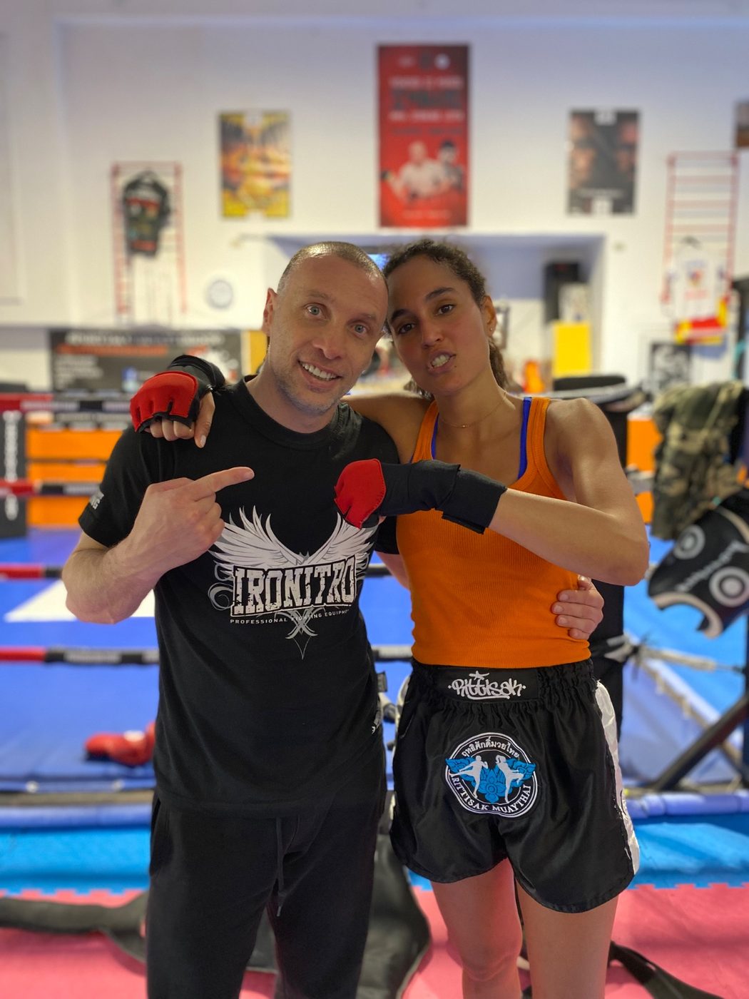 Max Reppucci con ospite VIP alla Pro Evolution Fight