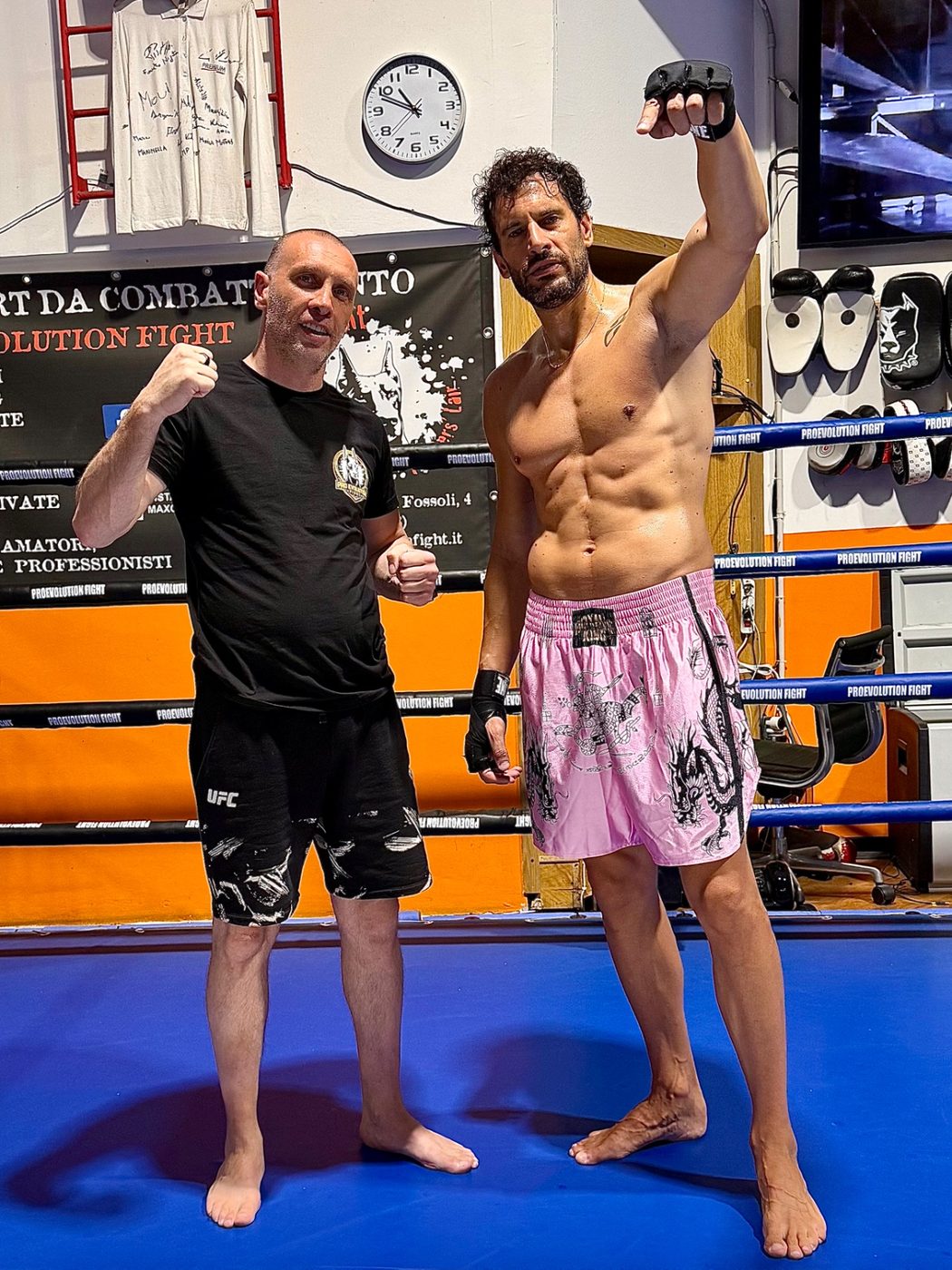 Max Reppucci con ospite VIP alla Pro Evolution Fight