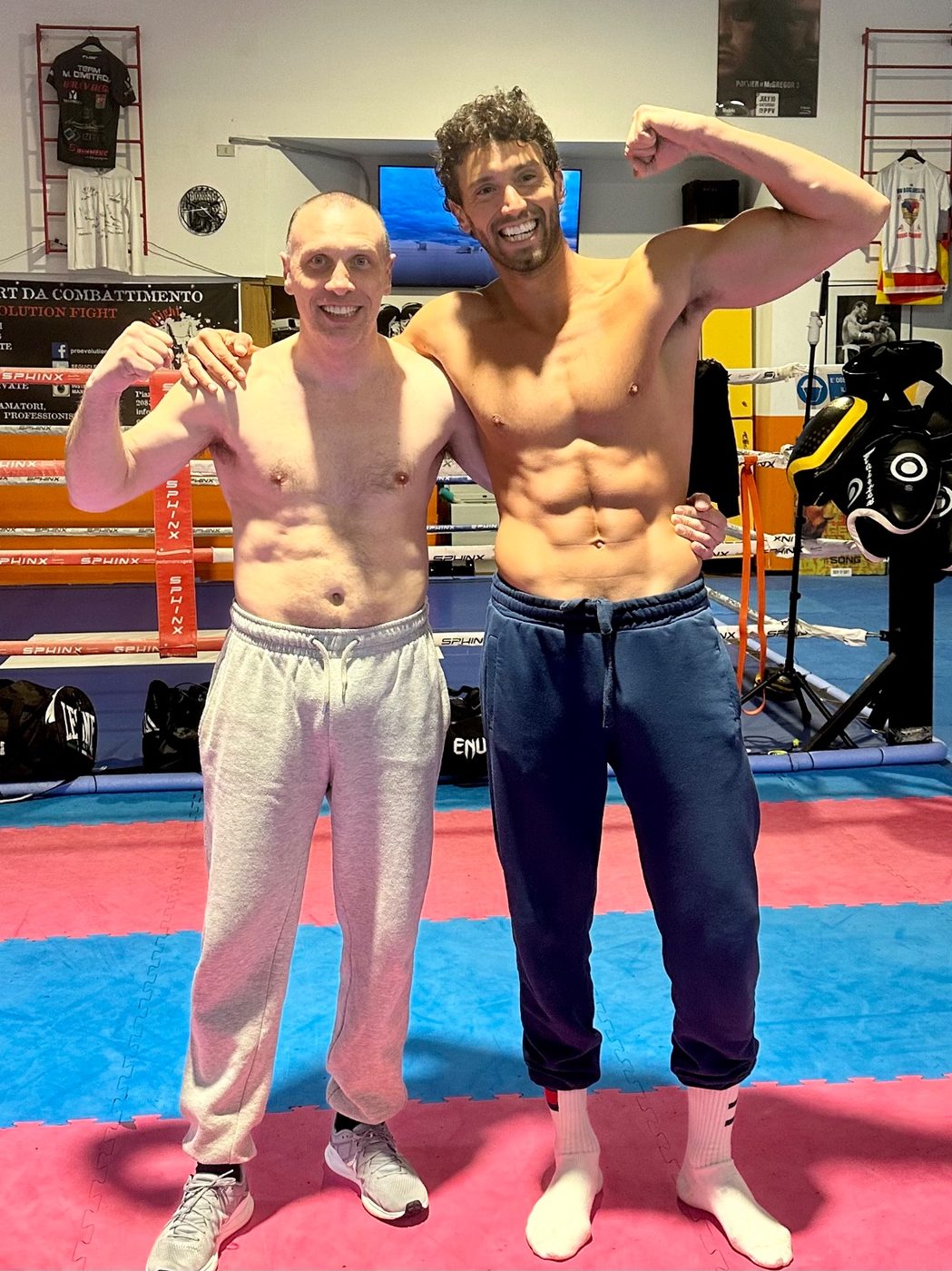 Max Reppucci con ospite VIP alla Pro Evolution Fight