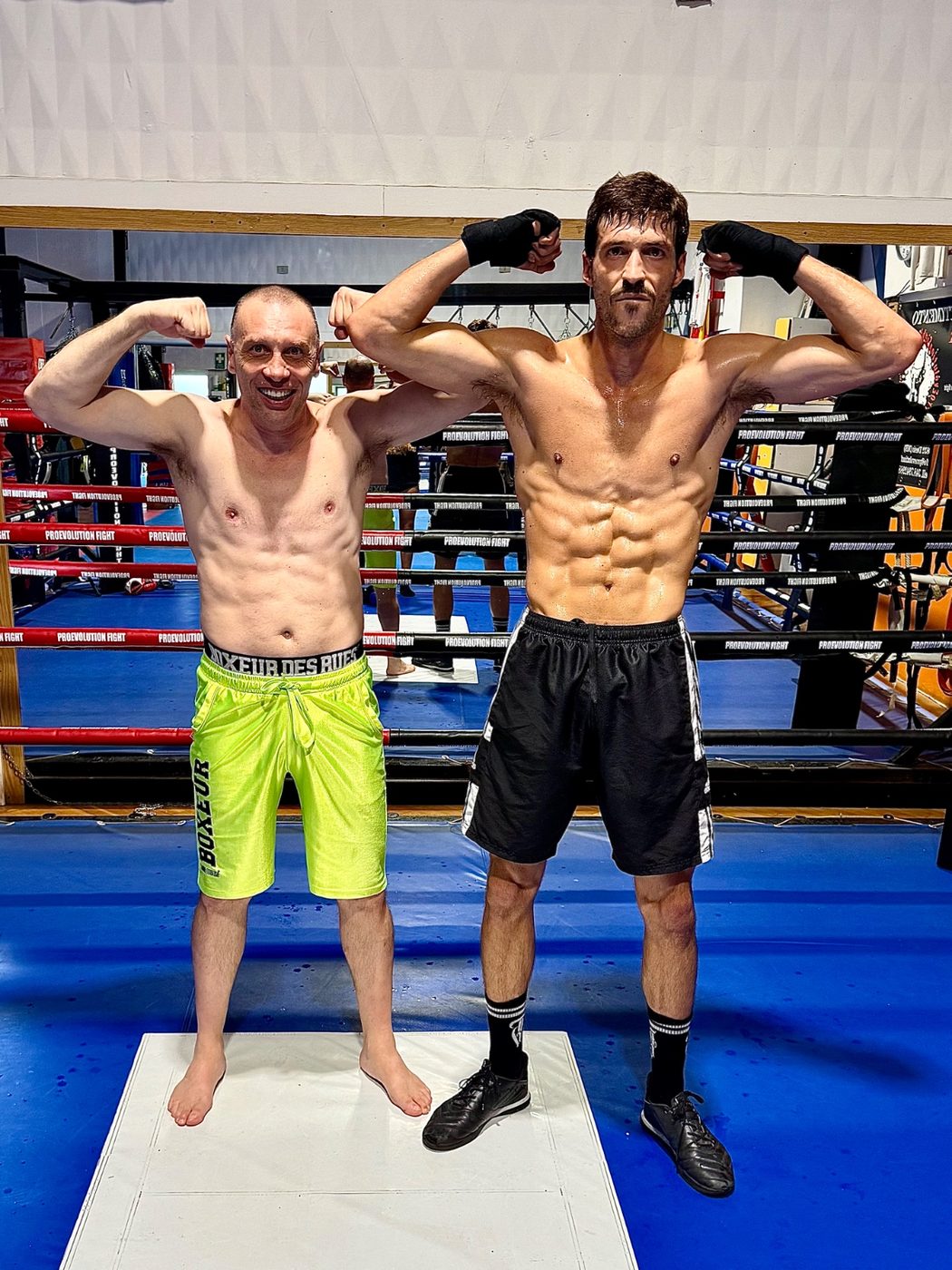 Max Reppucci con ospite VIP alla Pro Evolution Fight