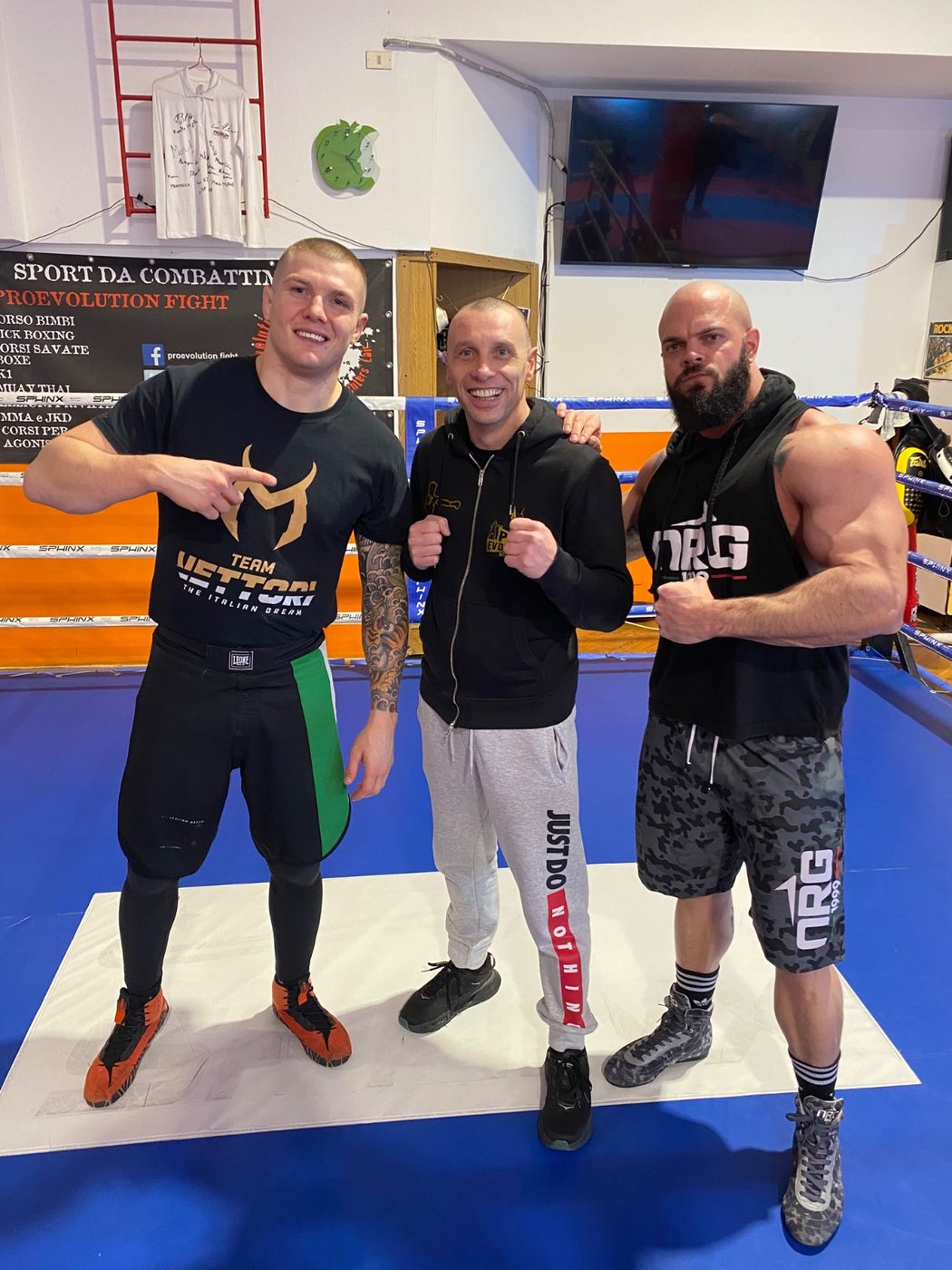 Max Reppucci con ospite VIP alla Pro Evolution Fight